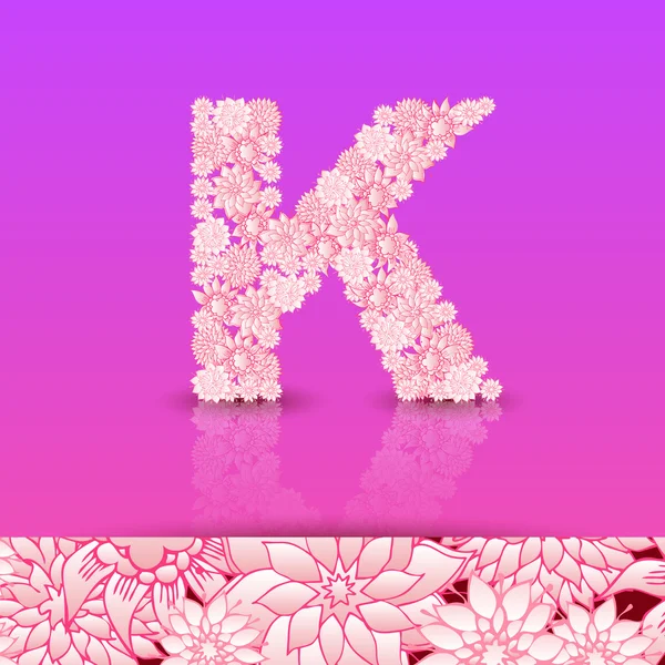 ตัวอักษร K — ภาพเวกเตอร์สต็อก