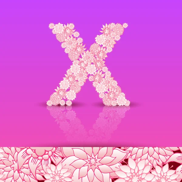 Lettre alphabet X — Image vectorielle