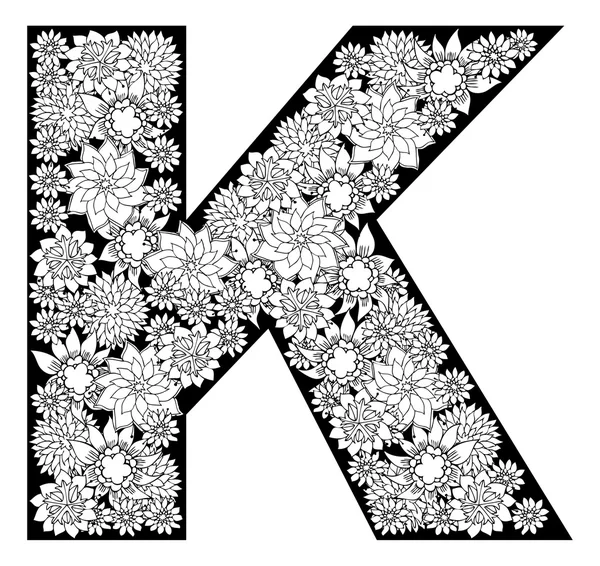 ตัวอักษร K — ภาพเวกเตอร์สต็อก