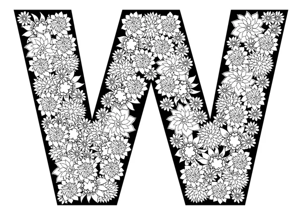 ตัวอักษร W — ภาพเวกเตอร์สต็อก