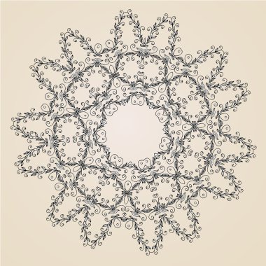 süs rozet veya kar tanesi