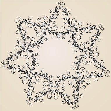 süs rozet veya kar tanesi