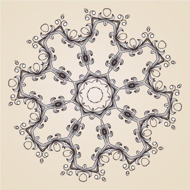 süs rozet veya kar tanesi