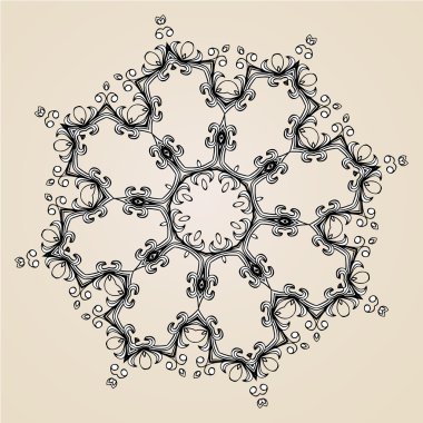 süs rozet veya kar tanesi