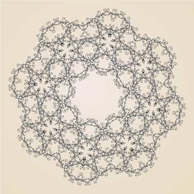 süs rozet veya kar tanesi