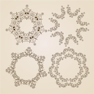 süs rozet veya kar taneleri