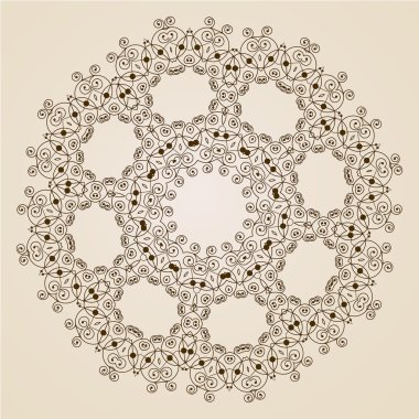 süs rozet veya kar tanesi