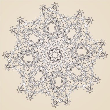 süs rozet veya kar tanesi