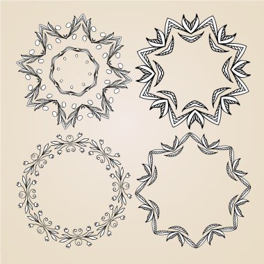 süs rozet veya kar taneleri