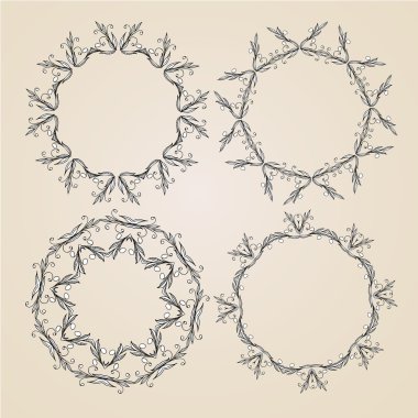 süs rozet veya kar taneleri