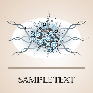 Grunge floral tasarım