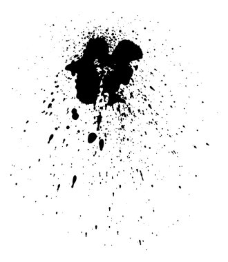 açıkları ve mürekkep sıçraması