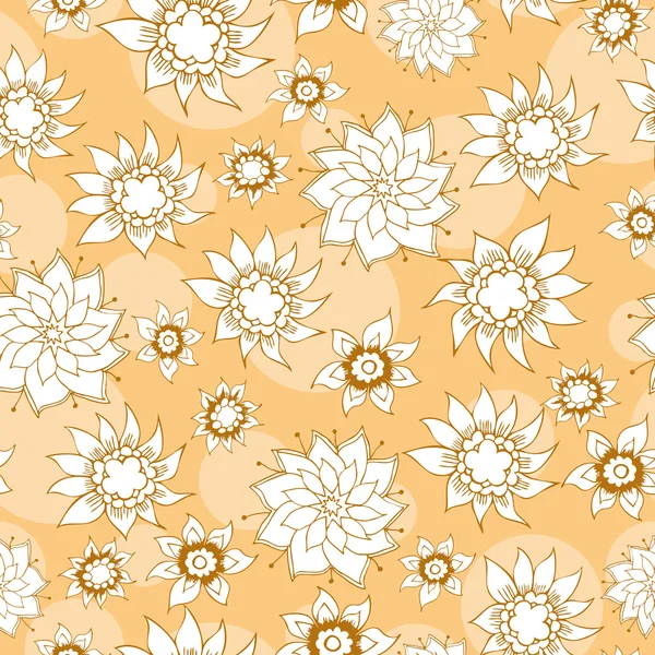 Fundo floral com flores — Vetor de Stock