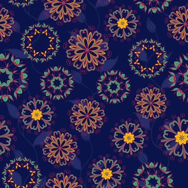 Fondo floral con flores — Vector de stock