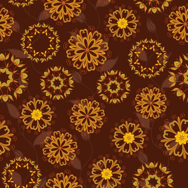 Fond floral avec des fleurs — Image vectorielle