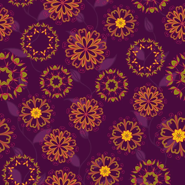 Fundo floral com flores — Vetor de Stock