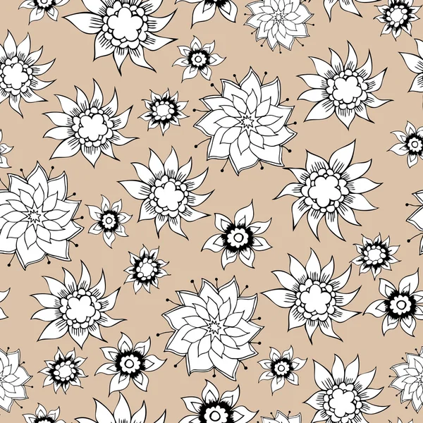 Fondo floral con flores — Archivo Imágenes Vectoriales