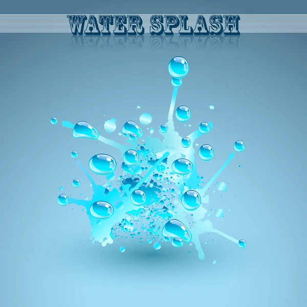 Blauwe waterplons — Stockvector