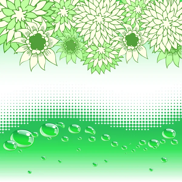 Résumé fond de conception florale — Image vectorielle