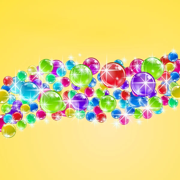 Bulles de couleur fond — Image vectorielle