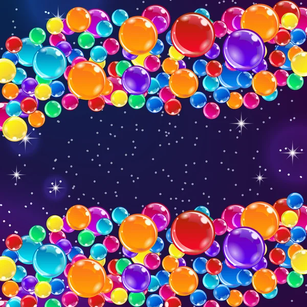 Färg bubblor bakgrund — Stock vektor