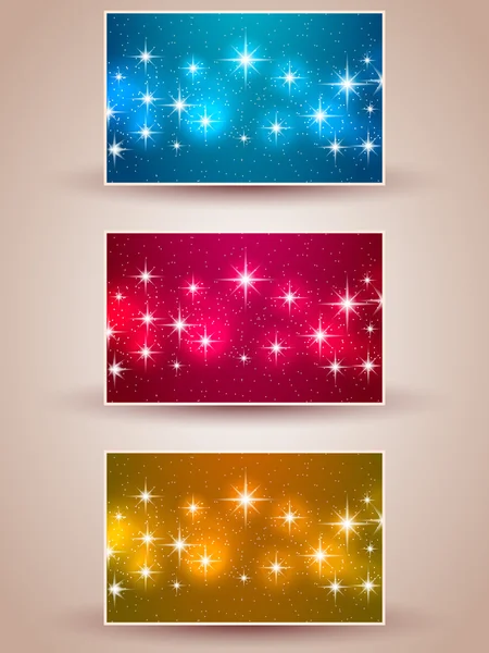 Starry holiday backgrounds — Stock Vector