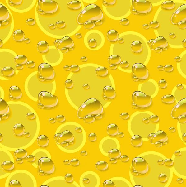 Bulles de bière jaune Illustration De Stock