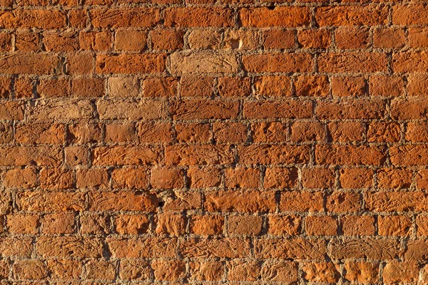 Hintergrund von der roten Ziegelwand — Stockfoto