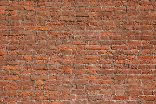 Eski kırmızı tuğla duvar arkaplanı — Stok fotoğraf