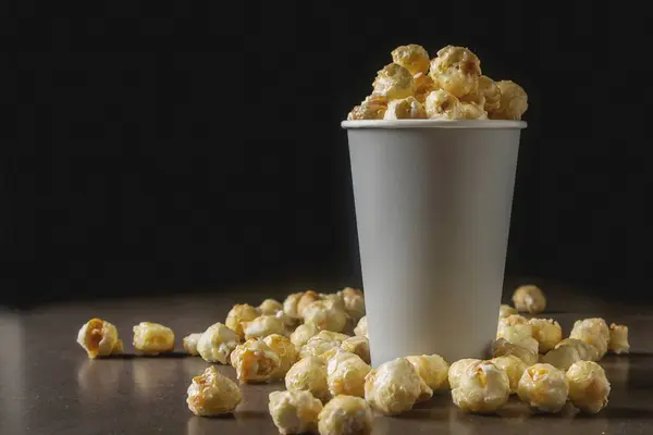 Popcorn Una Tazza — Foto Stock
