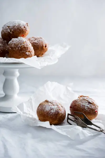 Close Shot Delicious Vegan Donuts Icing Sugar — Stock Photo, Image