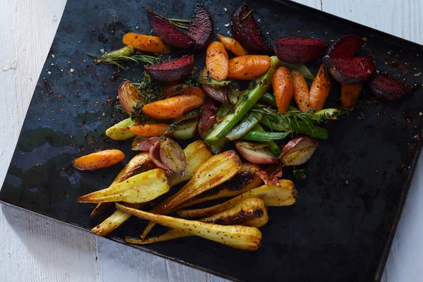 Oven Roasted Root Vegetables France — Stock Photo, Image