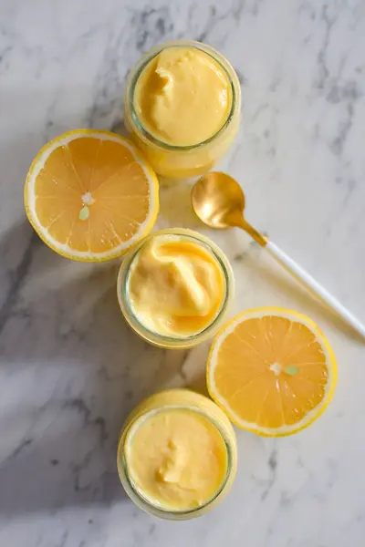 Close Shot Delicious Lemon Curd — Stock Photo, Image