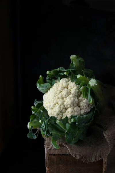 Cauliflower Linen Cloth — Stock Photo, Image