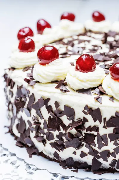 Black Forest Cake Closeup — Foto de Stock