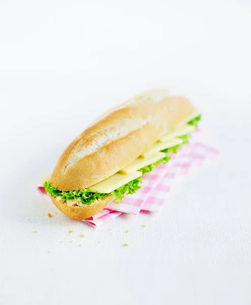 Cheese Sandwich Lettuce — Stock Photo, Image