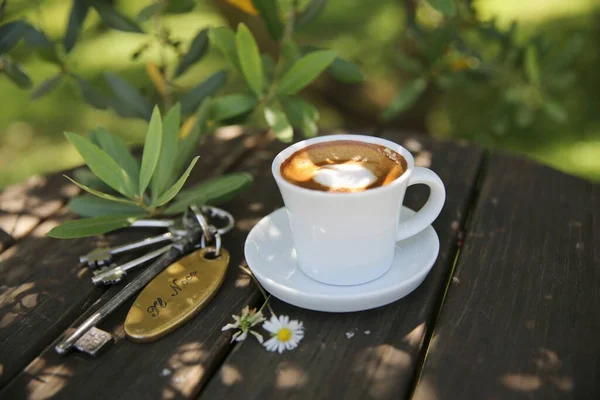 Toskana Daki Bahçede Kahve — Stok fotoğraf
