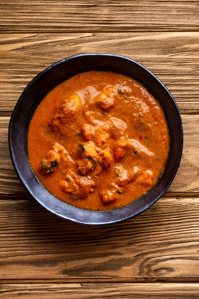 Curry Frango Indiano Com Molho Tomate — Fotografia de Stock