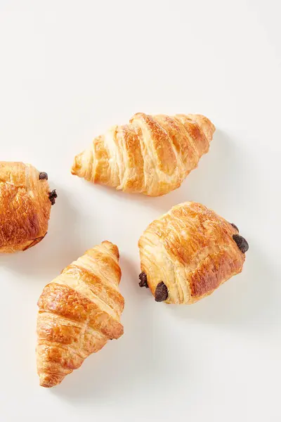 Croissants Dor Chocolat — Fotografia de Stock