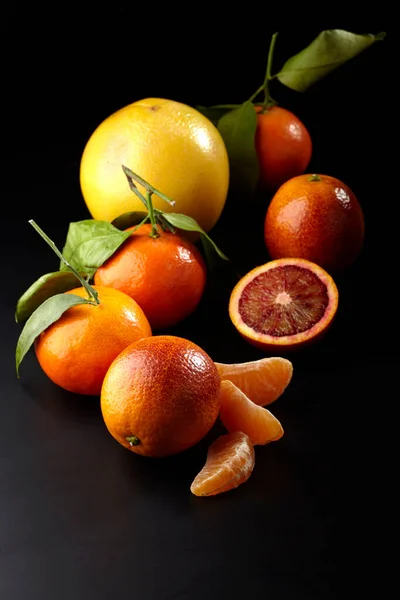 Various Citrus Fruits Close View — Stock Photo, Image