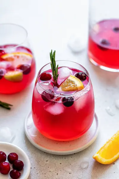 Cranberry Sangria Close View — Stock Photo, Image