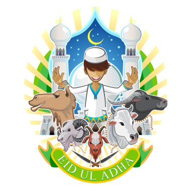 Eid Al Adha Festival kurban Islam dini bayram