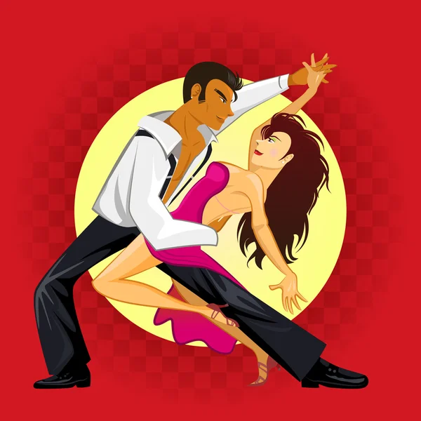 Danse de la salsa — Image vectorielle