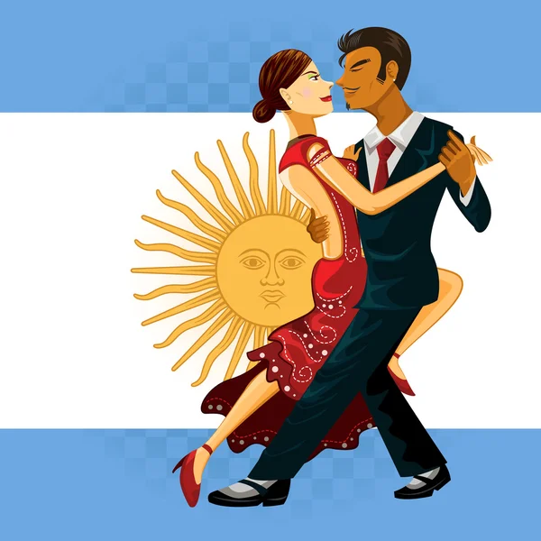 Danza del tango — Vettoriale Stock