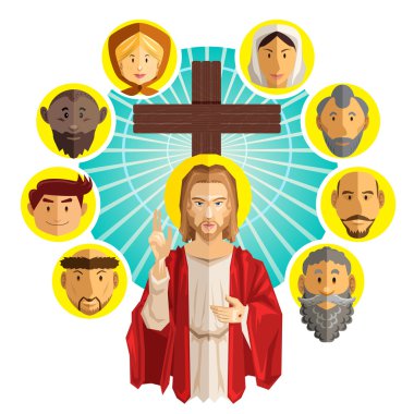 All Saints Day Illustration clipart