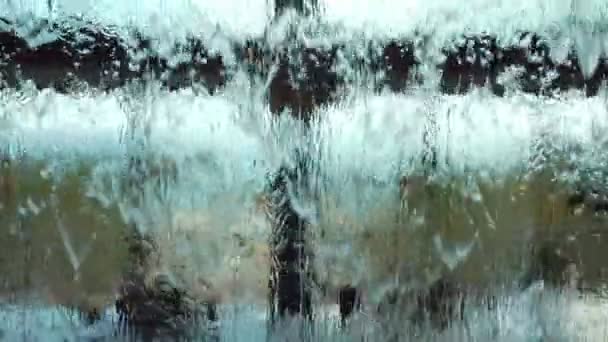 Pioggia Pesante Sul Finestrino Rallentatore 120Fps — Video Stock