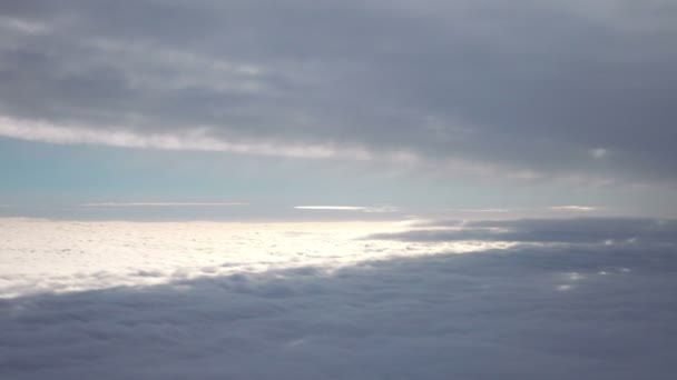 Vlucht Boven Wolken — Stockvideo