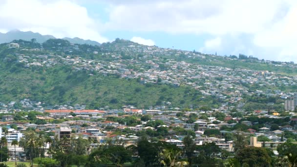 4Kのハワイの丘の住宅地 — ストック動画
