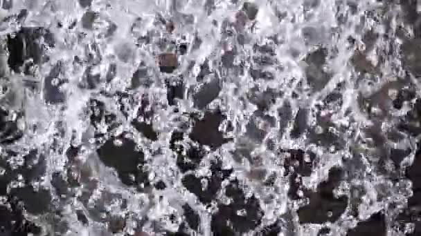 Spritzwasser Fällt Zeitlupe 250Fps — Stockvideo