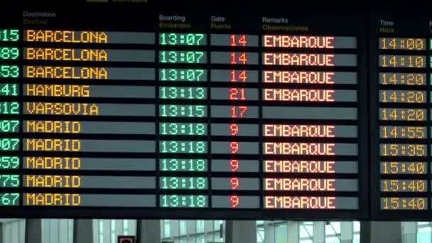 Pensione Partenza Aeroporto — Video Stock